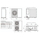 Vaillant aroTHERM plus 7 kW – Maßzeichnung