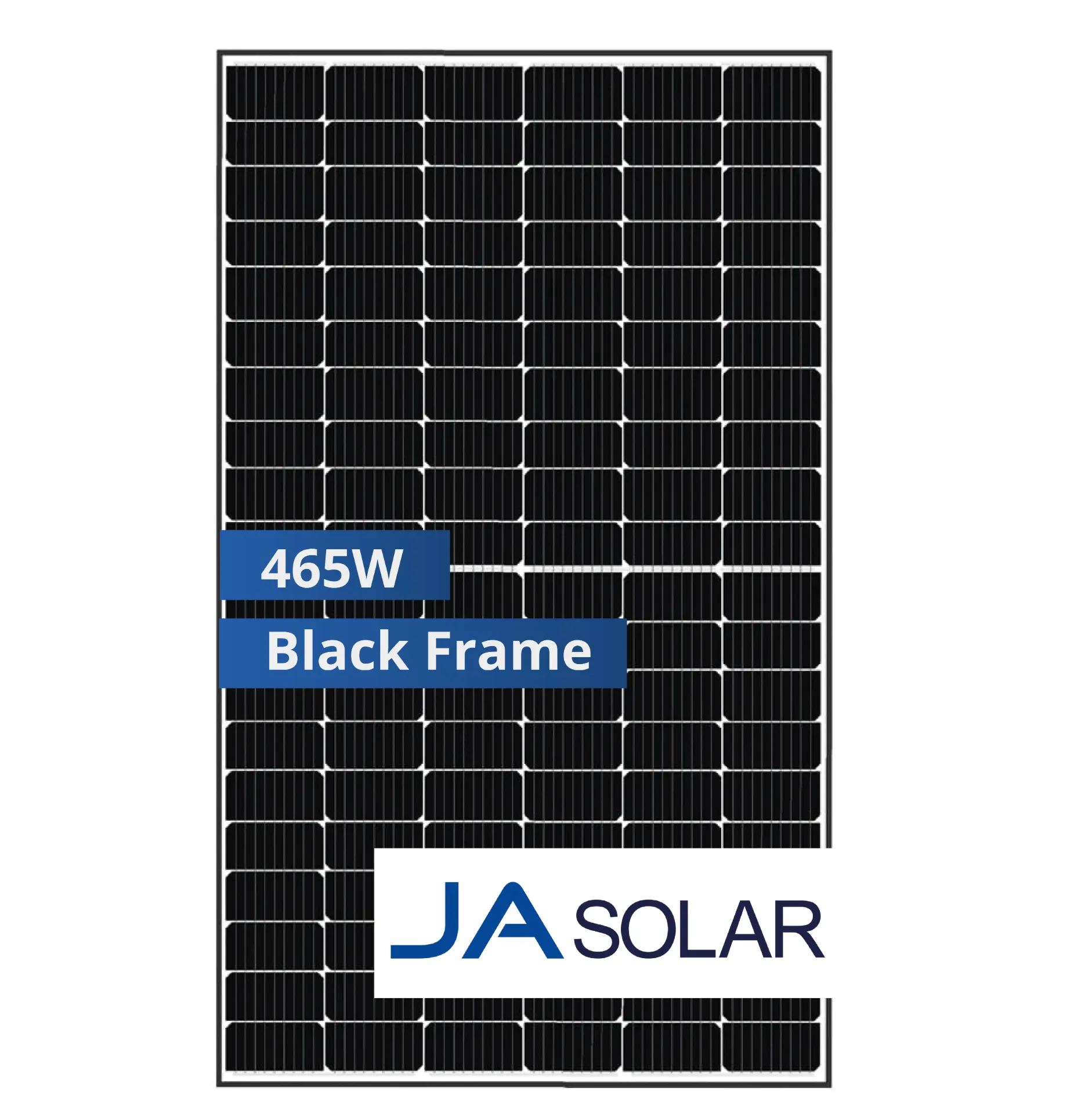 JA Solar 465W Bifazial Glas-Glas Black Frame JAM54D40