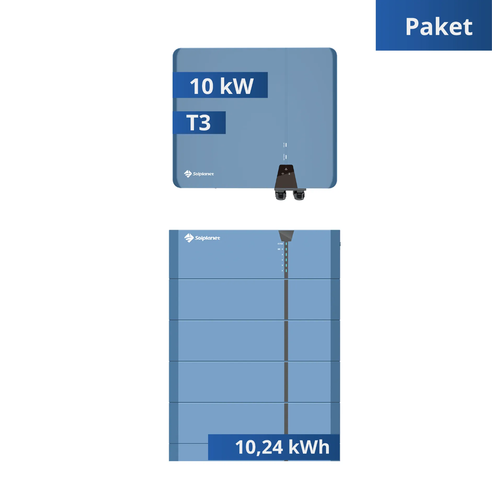 Solplanet 10kWh Kit ( Pro Batteriesystem 10,24kWh + Hybrid Wechselrichter ASW010kH-T3)
